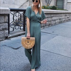seafoam green jumpsuit
